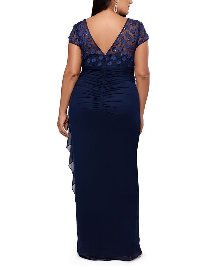 3d floral gown xscape