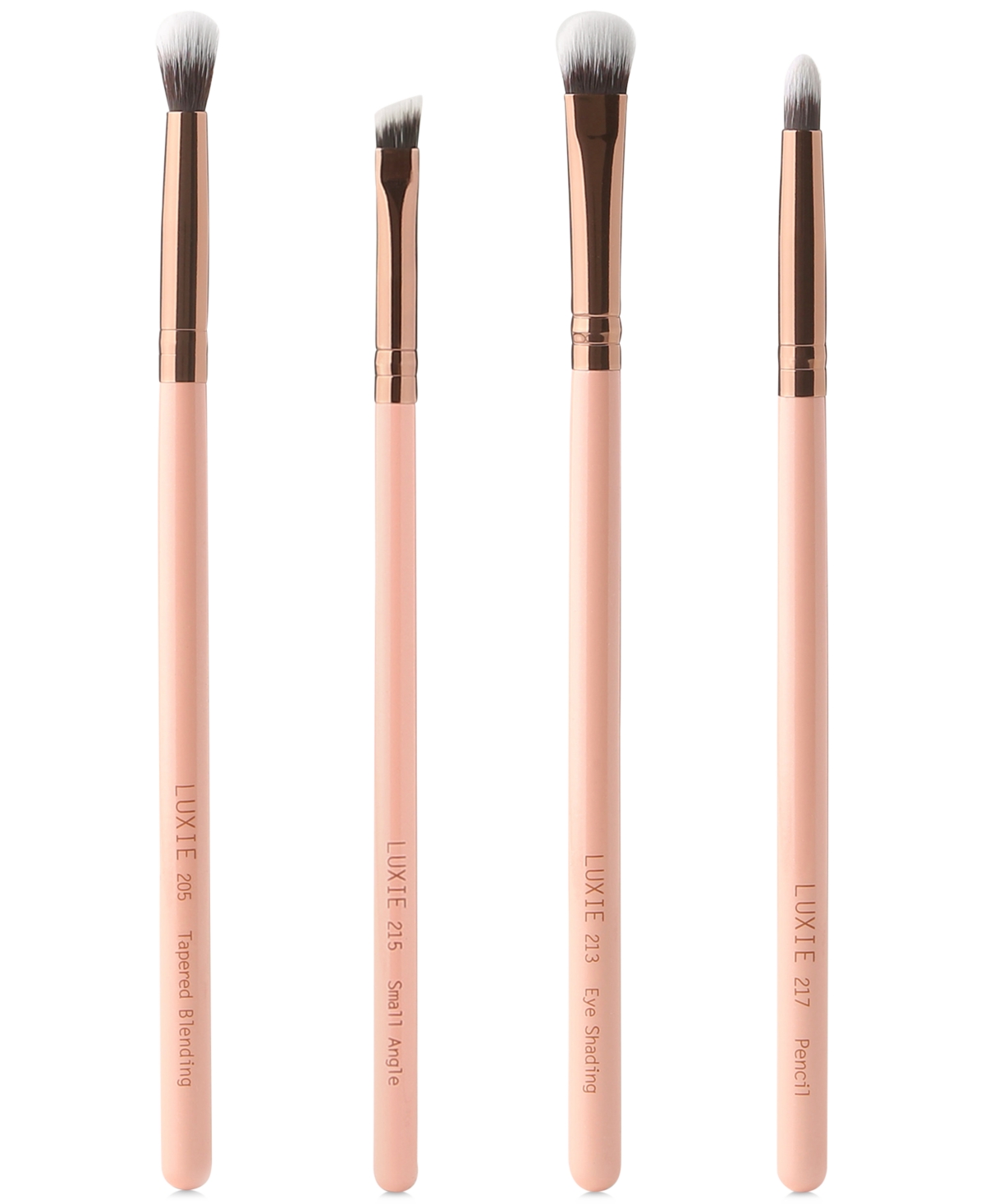 Luxie 4-pc. Smokey Eye Brush Set In Rose Gold