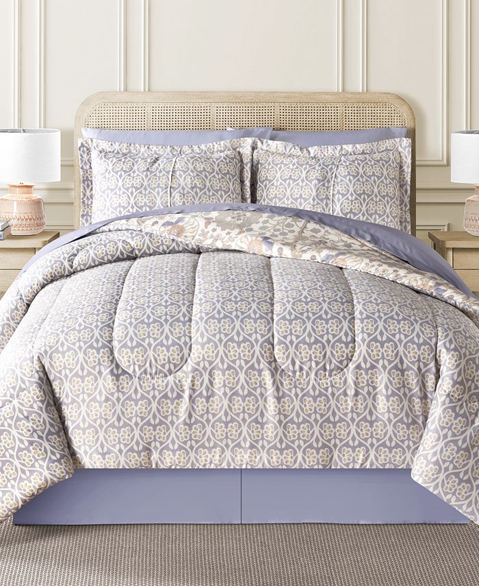 Fairfield Square Collection Paris Gold Reversible King Comforter Set - 8 Piece, Polyester - View #5