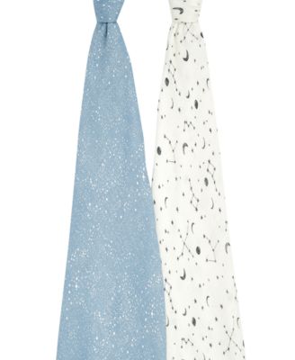 Baby Boys or Baby Girls Silky Soft Swaddles, Pack of 2