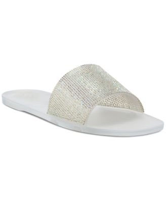 Vince Camuto - Women's Jacquell Rhinestone Jelly Slide Sandals