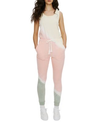 ELEVEN PARIS - Cotton Ombr&eacute; Tie-Dye Print Jumpsuit