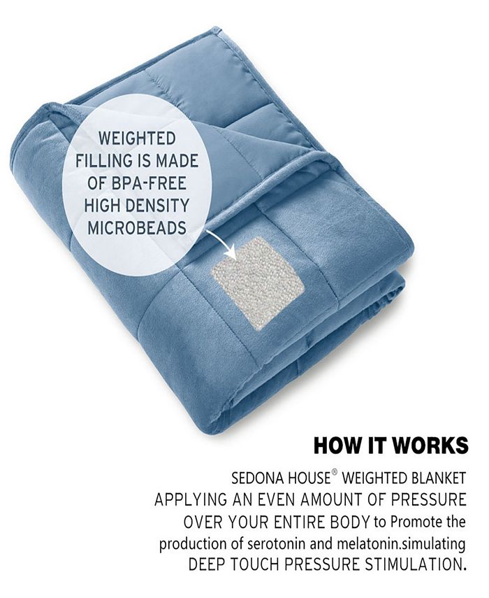 Sedona House Weighted Adult Blanket 15 lb, 48" x 72" & Reviews