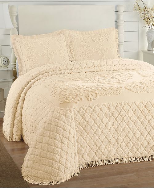 Lamont CLOSEOUT! Josephine Chenille Bedspreads Quilts & Bedspreads