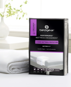 Bedgear Mattresskin Encasement With Stretchwick Technology, King In White