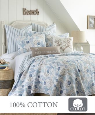 Galapagos Blue Coral Reef 3-Pc. Quilt Set, King