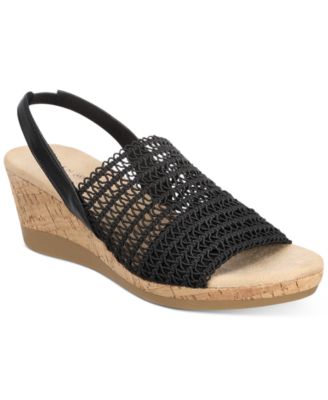 Karen Scott Meriamm Macrame Wedge Sandals, Created For Macy's - Macy's