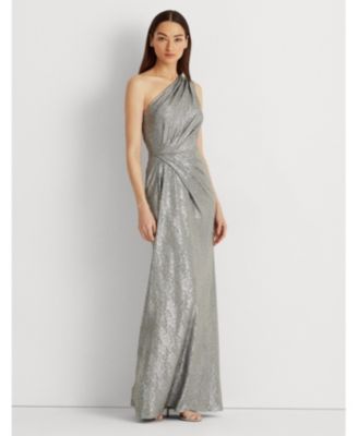 ralph lauren metallic dress