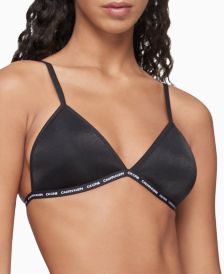 CK One Women's Glisten Lightly Lined Triangle Bralette