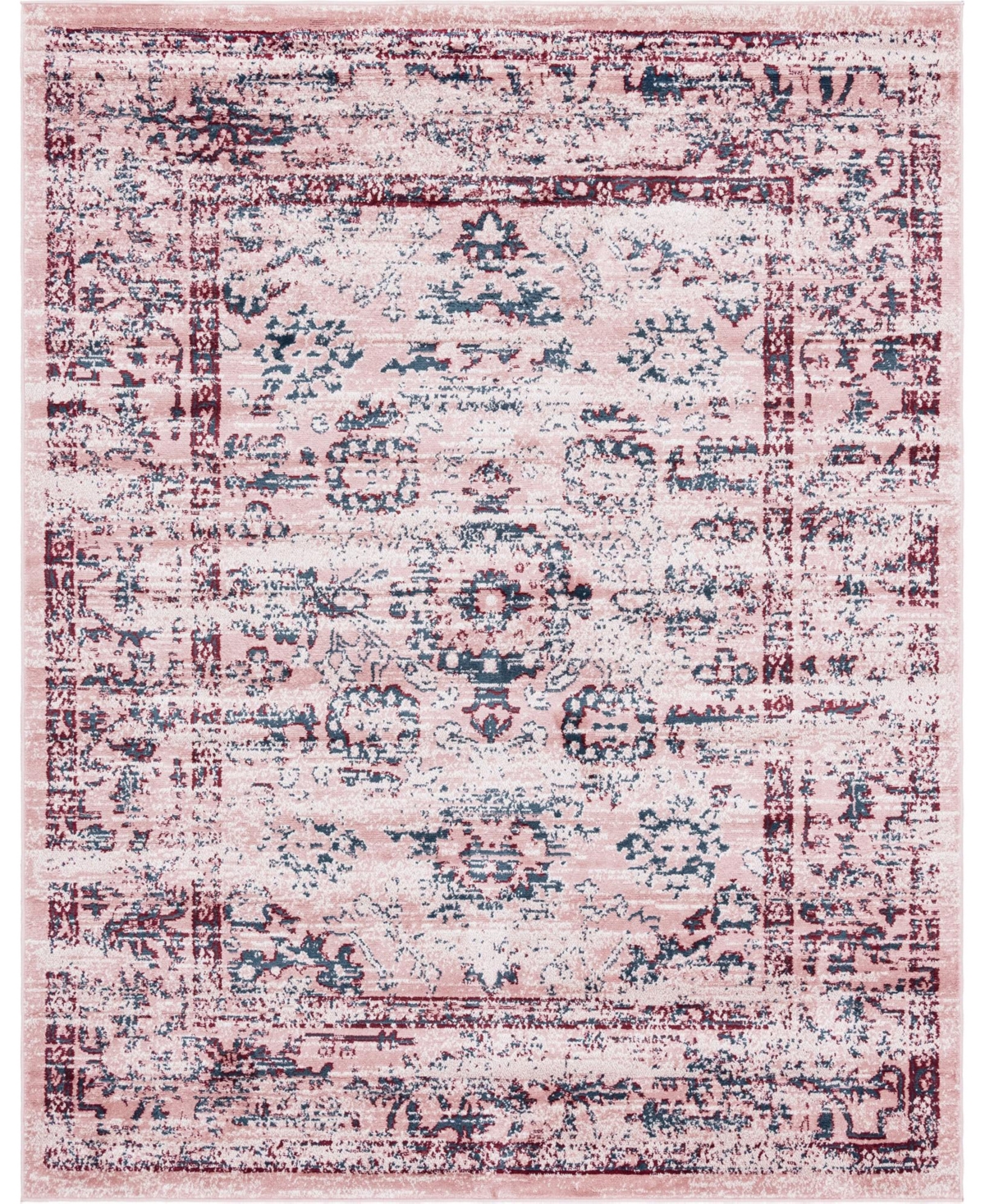 Bayshore Home Clarendon Cla-01 8' x 10' Area Rug - Pink