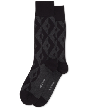 Cole Haan Men's Geo Patterned Dress Socks
