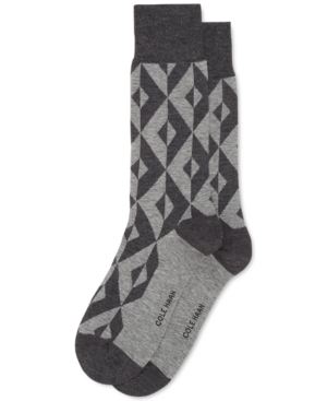 Cole Haan Men's Geo Patterned Dress Socks