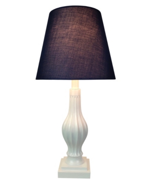 Creative Motion Polyresin Table Lamp with Silk Shade