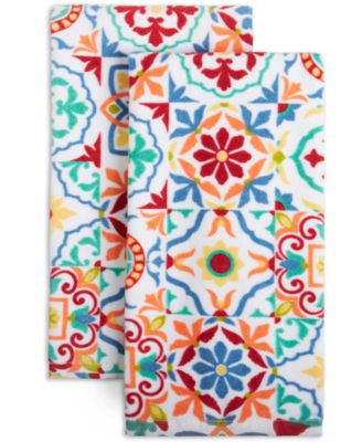 Fiesta - Worn Tiles Kitchen Towels, Set of 2
