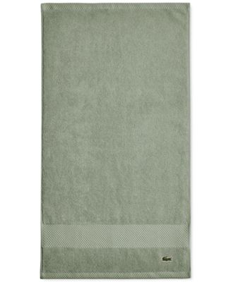 Lacoste Home Heritage Anti-Microbial Supima Cotton Hand Towel, 16" x 30"