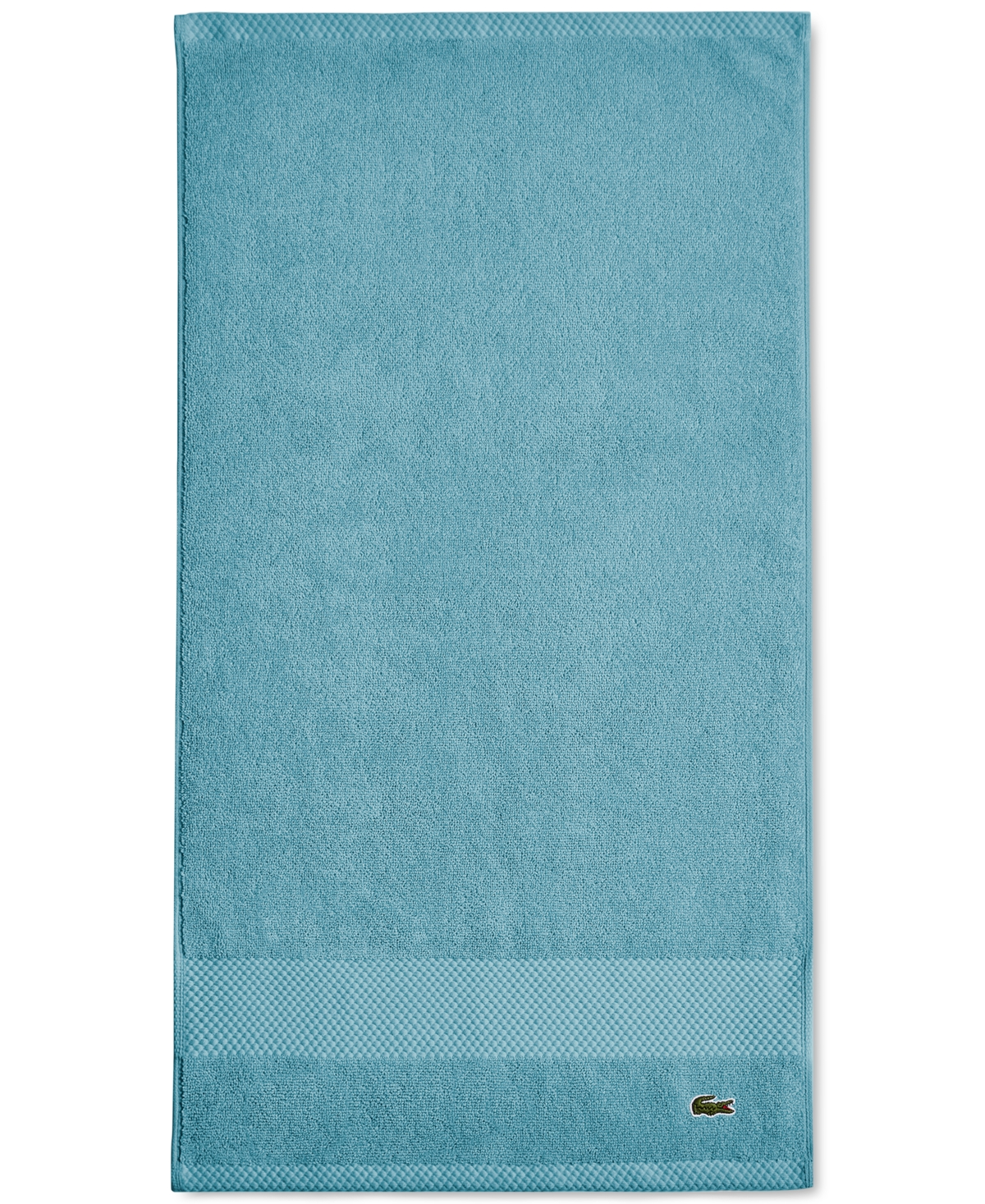Lacoste Home Heritage Anti-microbial Supima Cotton Hand Towel, 16" X 30" In Celestial