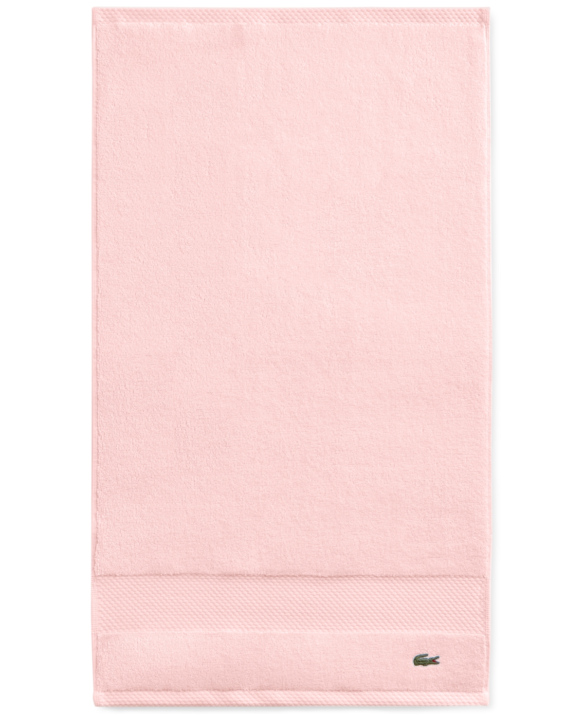 Lacoste Home Heritage Anti-microbial Supima Cotton Hand Towel, 16" X 30" In Lt Pink