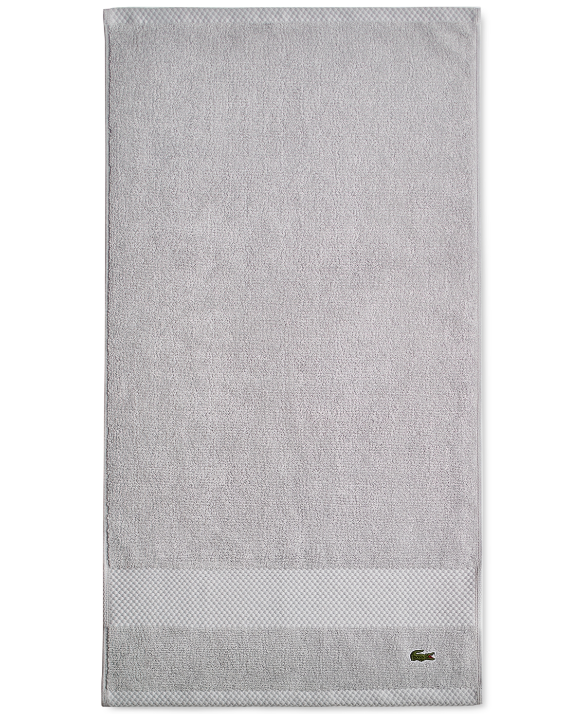 Lacoste Home Heritage Anti-microbial Supima Cotton Hand Towel, 16" X 30" In Micro Chip