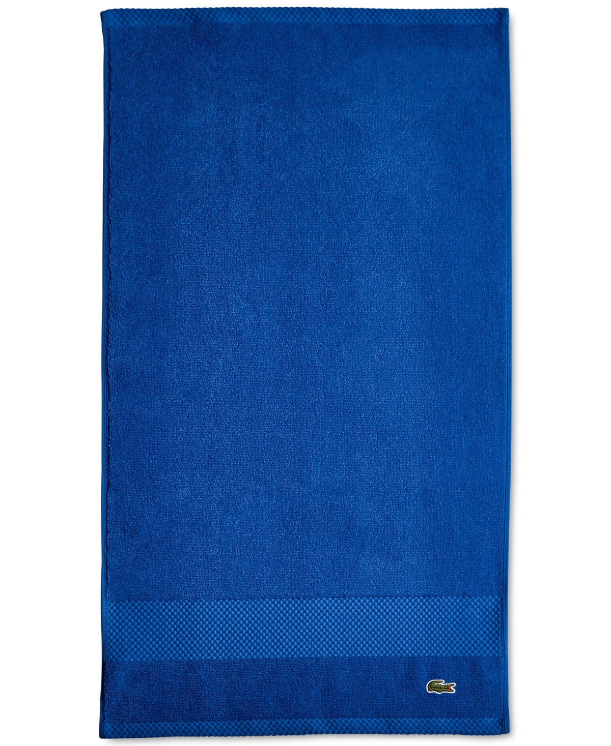 Lacoste Home Heritage Anti-microbial Supima Cotton Hand Towel, 16" X 30" In Surf Blue