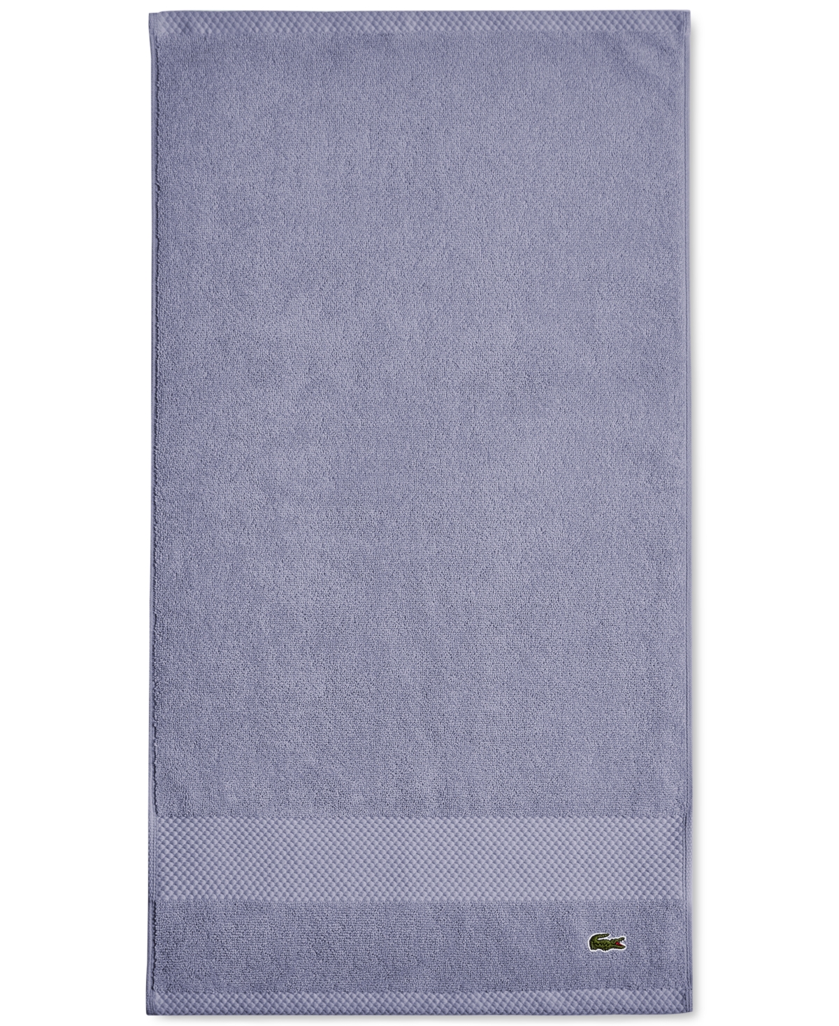 Lacoste Home Heritage Anti-microbial Supima Cotton Hand Towel, 16" X 30" In Lt Denim
