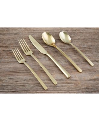 Beacon Gold Mirror 20-Piece Flatware Set, Service for 4