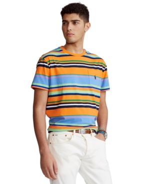 Polo Ralph Lauren Men's Classic-Fit Striped Pocket T-Shirt