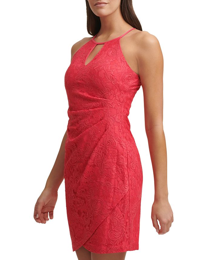 GUESS SideRuched Lace Sheath Dress & Reviews Dresses Women Macy's