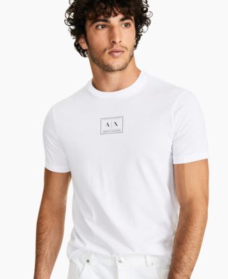 A|X Armani Exchange Men's Box Logo Graphic T-Shirt, Created for Macy's ...
