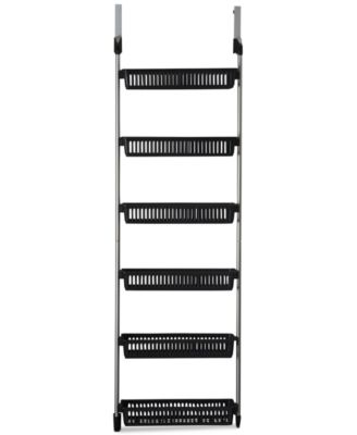 Over the Door Storage Rack, 6 Basket Door Organizer, Great for Use in Pantry as Spice Rack