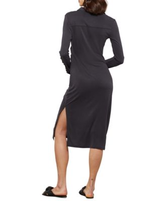 BCBGMAXAZRIA Damen Cocktailkleid – Trägerlos, Midi-Länge, Herzausschnitt – Aus 95% Polyester, 5% Spandex