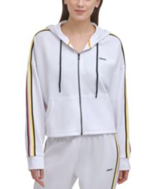 Sport Cropped Zip-Front Hoodie