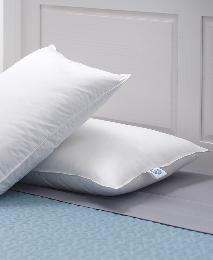 Weatherproof Vintage 100 Cotton Sateen Prime Feather Pillow Set, Pack of 2, Standard Macy's