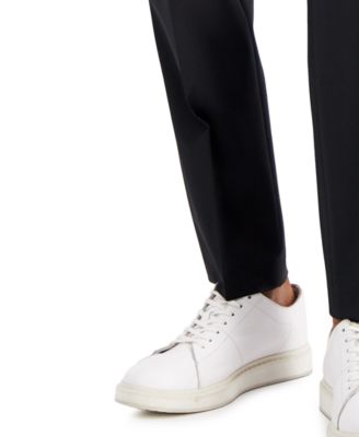 Men's Modern-Fit Wool Superflex Suit Separate Pants