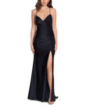 Macy's long black evening dresses best sale