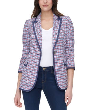Tommy Hilfiger Striped Contrast-Trim Jacket