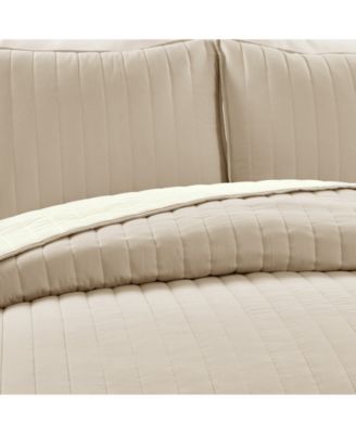 Soft Stripe All Season 3 Piece Quilt Set, King