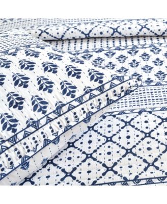 Monique Stripe 3 Piece Quilt Set, King