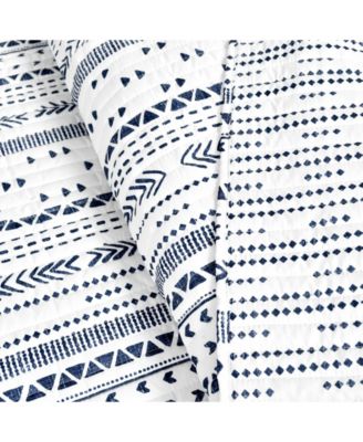 Hygge Stripe 3 Piece Quilt Set, Full/Queen