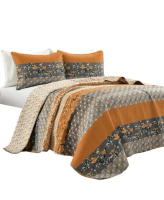 Royal Empire Reversible 3 Piece Quilt Set, King