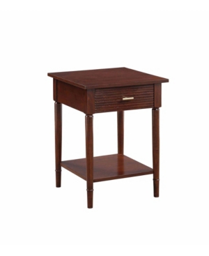 Amy 1 Drawer End Table with Shelf