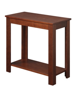 Convenience Concepts Designs2go Baja Chairside End Table With Shelf In Brown