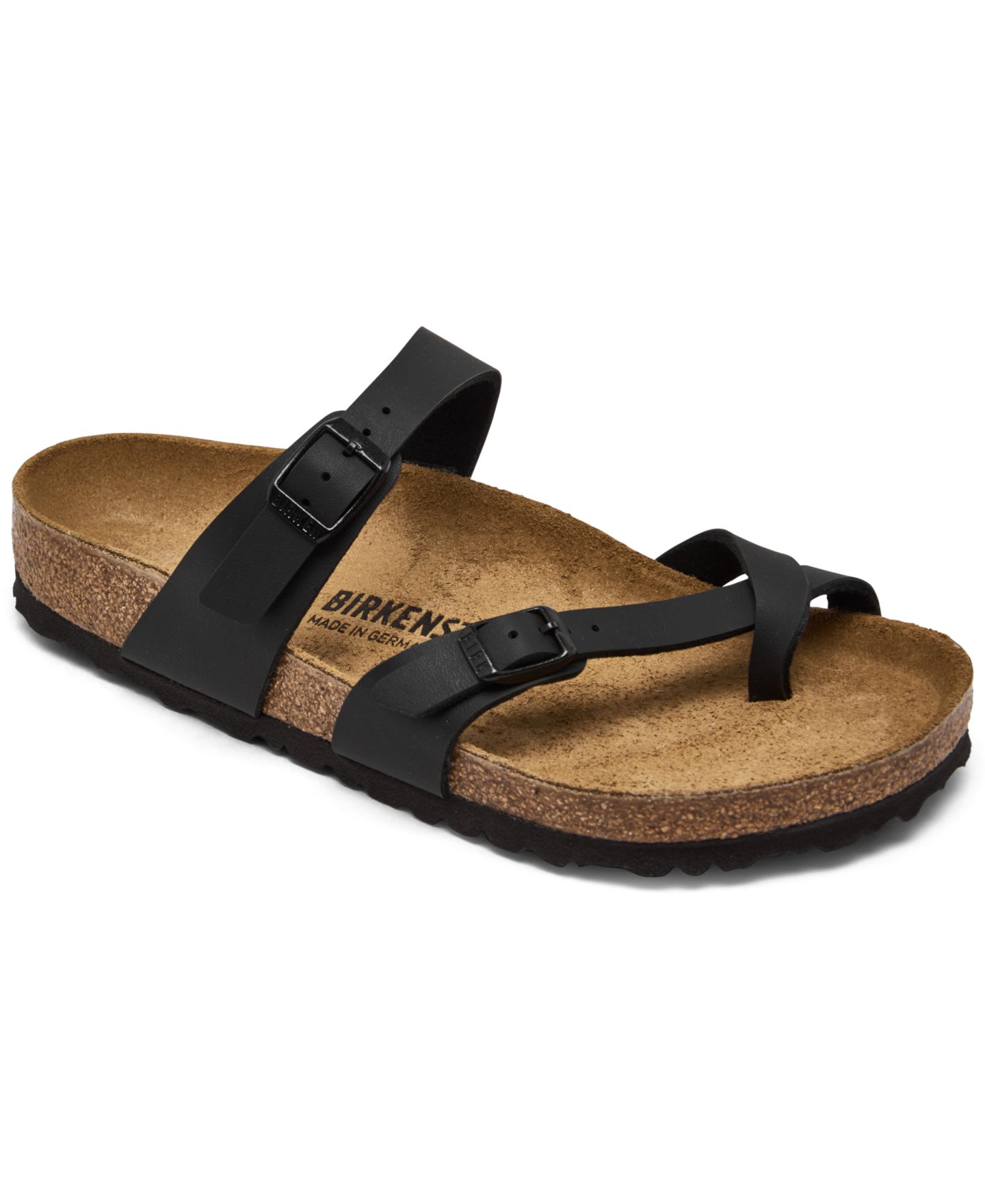 Женские сандалии Birkenstock Mayari Birko-Flor Casual, цвет: Чёрный — фото 1