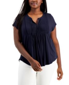 Plus Size Pintuck Top