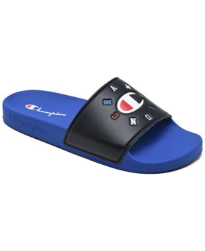 Champion Big Boys Ipo Circular Logo Slide Sandals from Finish Line
