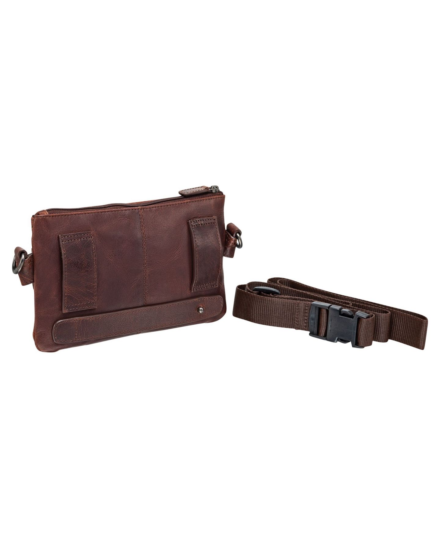 Мужская сумка Mancini Multi-Function Waist, цвет: Коричневый — фото 3