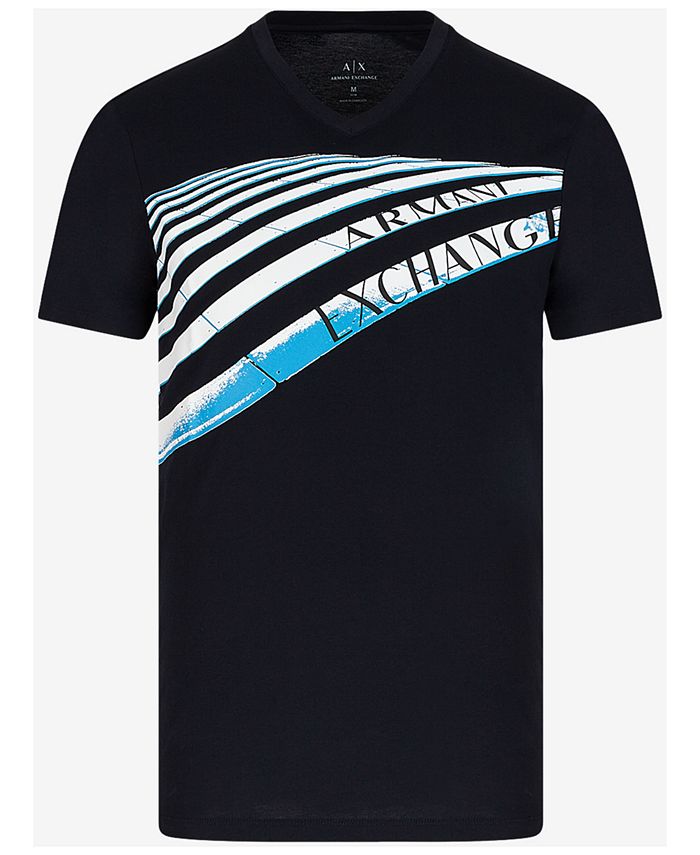 A|X Armani Exchange Men's Ocean Current Logo Graphic T-Shirt - Macy's