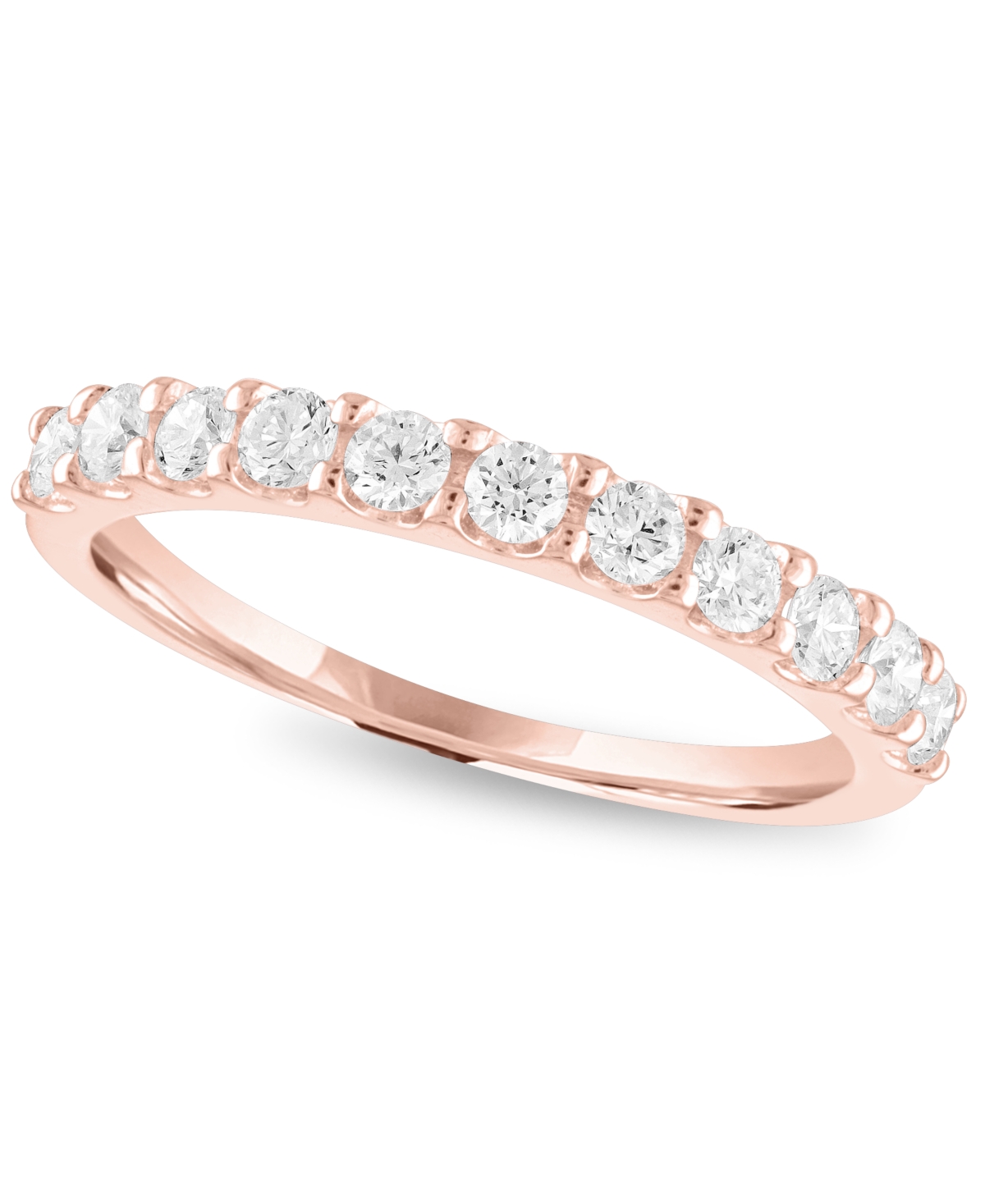 Forever Grown Diamonds Lab-Grown Diamond Anniversary Ring (1/2 ct. t.w.) in Sterling Silver, 14k Gold over Sterling Silver or 14k Rose Gold over Sterling Silver