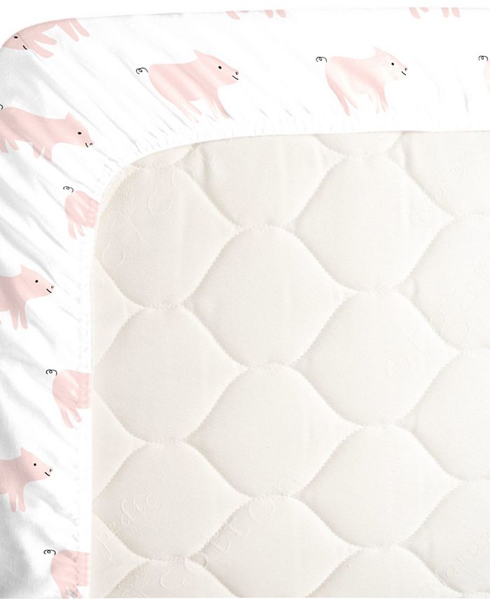 Macy's Piggy Fitted Super Soft Crib Sheet Macy's