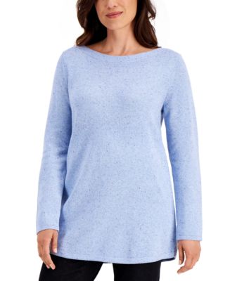 Karen Scott Nep Curved-Hem Tunic Sweater, Created for Macy's - Macy's