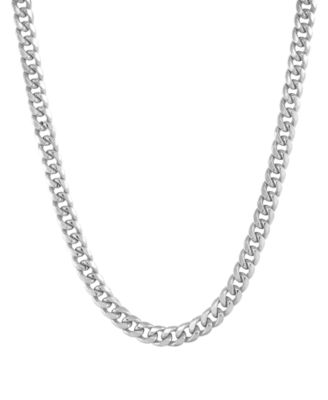 Italian Gold - Miami Cuban Link 22" Necklace in 10k yellow Gold or 10k White Gold